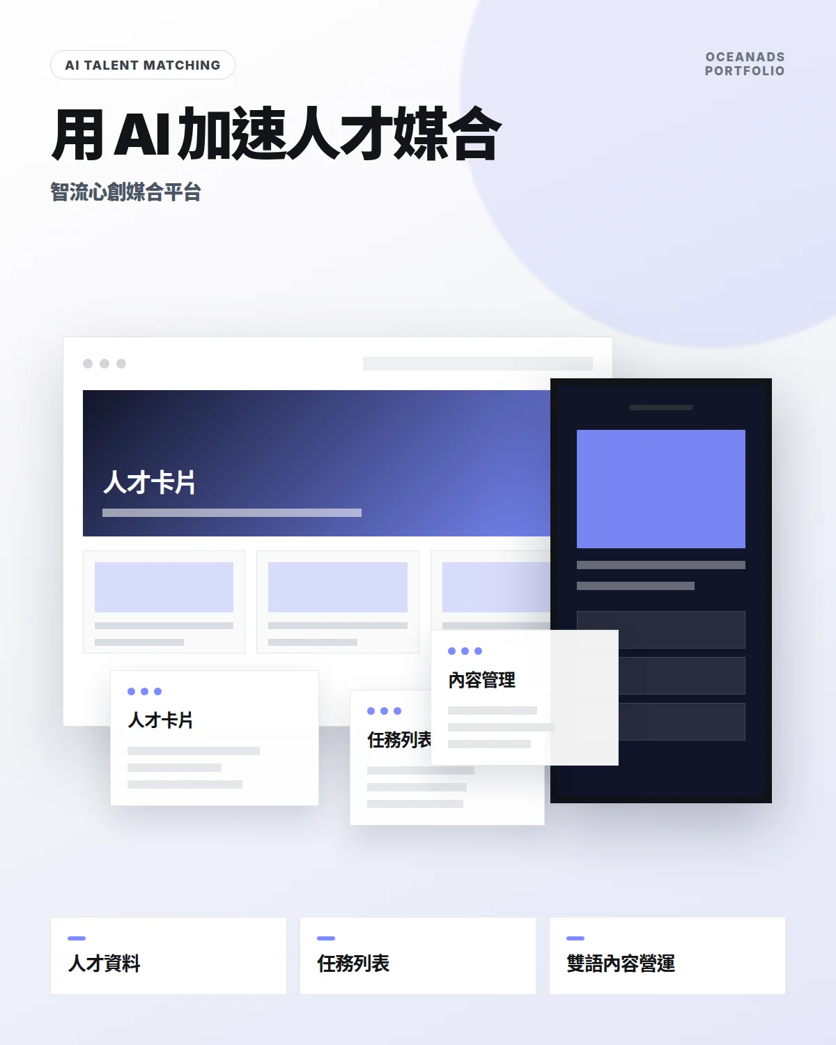 AI 人才媒合平台開發案例｜智流心創 FlowMatch 作品展示｜台中網站設計公司